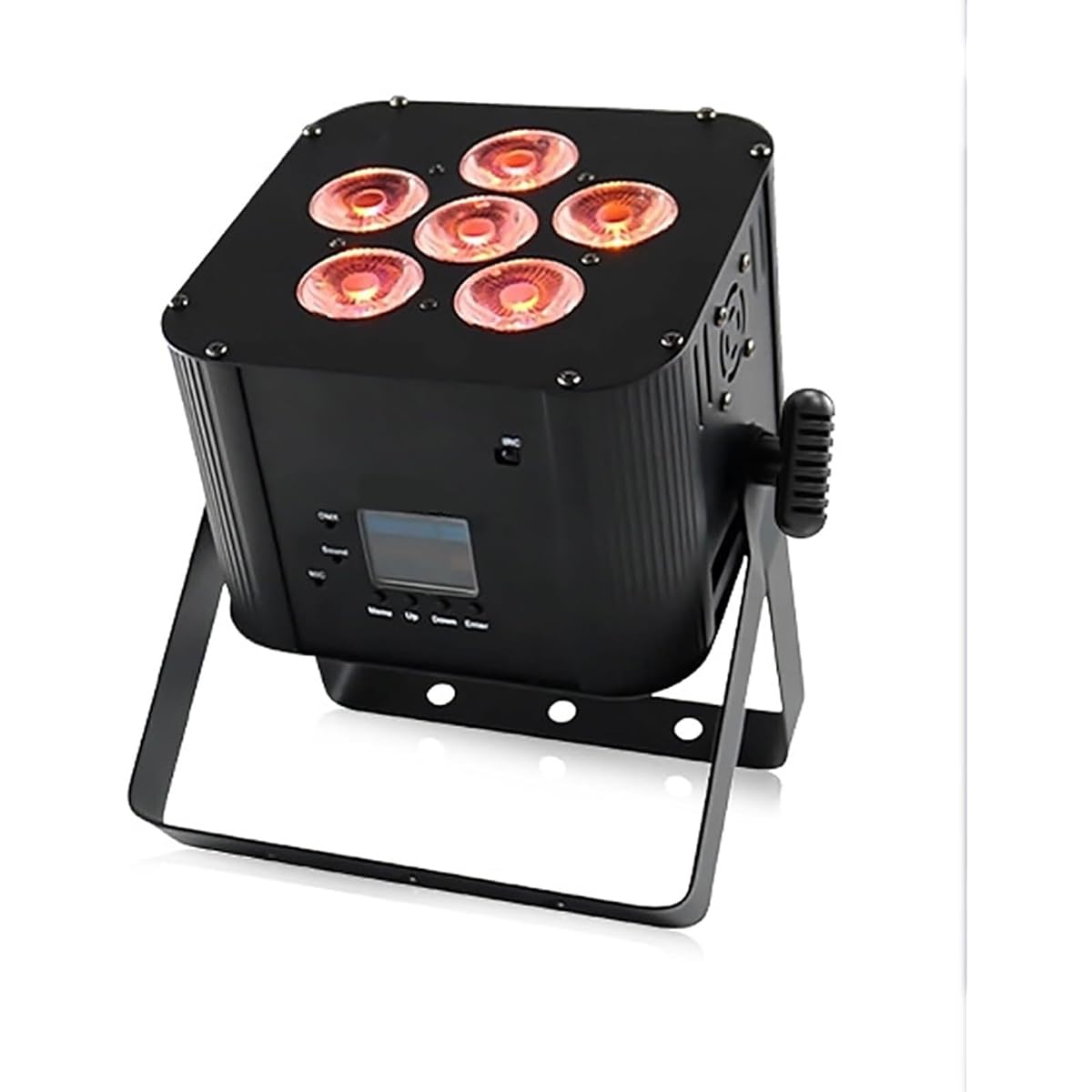DJ Light DMX Sound Activated, 6x18W RGBW 6 In 1 DMX Rechargeable LED Par Light with 16.7 Million Color Changes and 4 Control Modes for Church, Concert, Wedding, Party, Bar