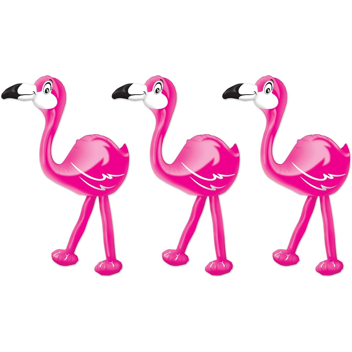 Beistle 59953 Inflatable Flamingo 24" Pink/Black/White