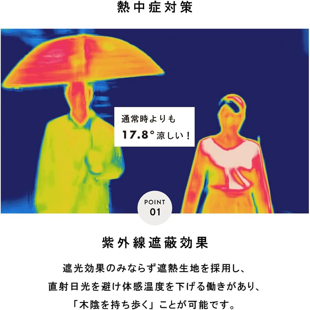 [a.s.s.a] Parasol for men, completely blackout, for both sun and rain, lightweight, long umbrella, 65 cm, UV protection, 100% heat shielding, heat stroke prevention, watching sports, men's fiberglass, one-touch, lightweight jump umbrella FJ