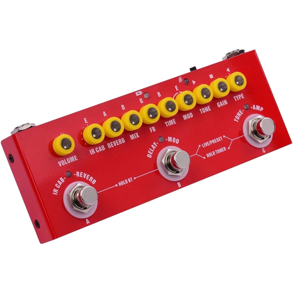Guitar Effect Pedal Portable Multi-Function Electric Guitar Combination Effect Pedal Built-in Battery Guitar Effect