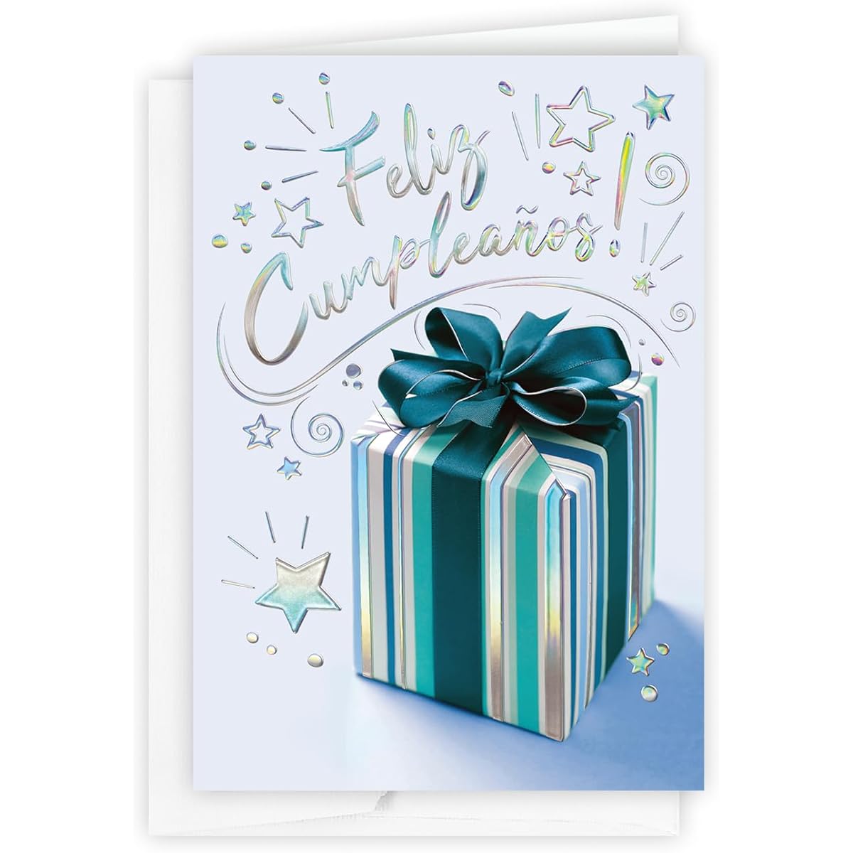 The Gallery Collection 25 Feliz Birthday Exclamation Cards in Spanish with Foil Lined Envelopes for Business or Consumer Use