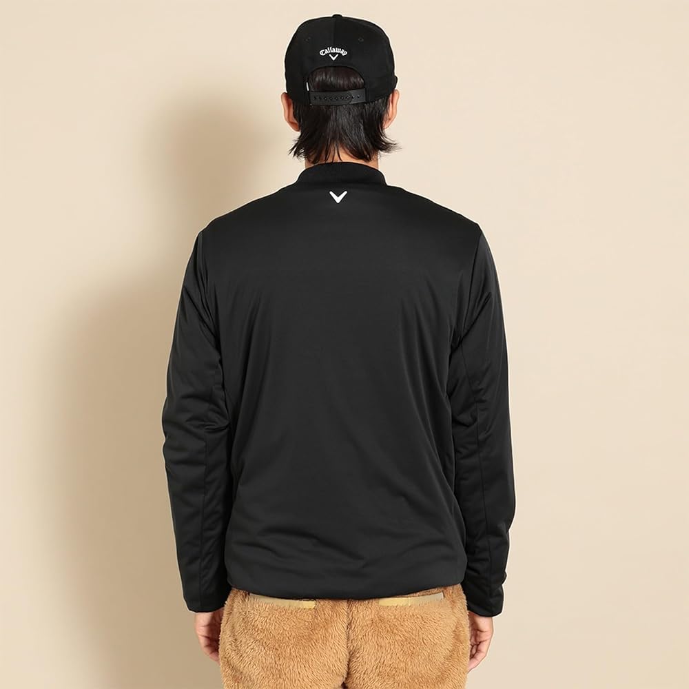 [Callaway] Men's Water Repellent High Neck Blouson (Star Stretch: Stretchy/Windproof) / Outerwear Golf / C23215108