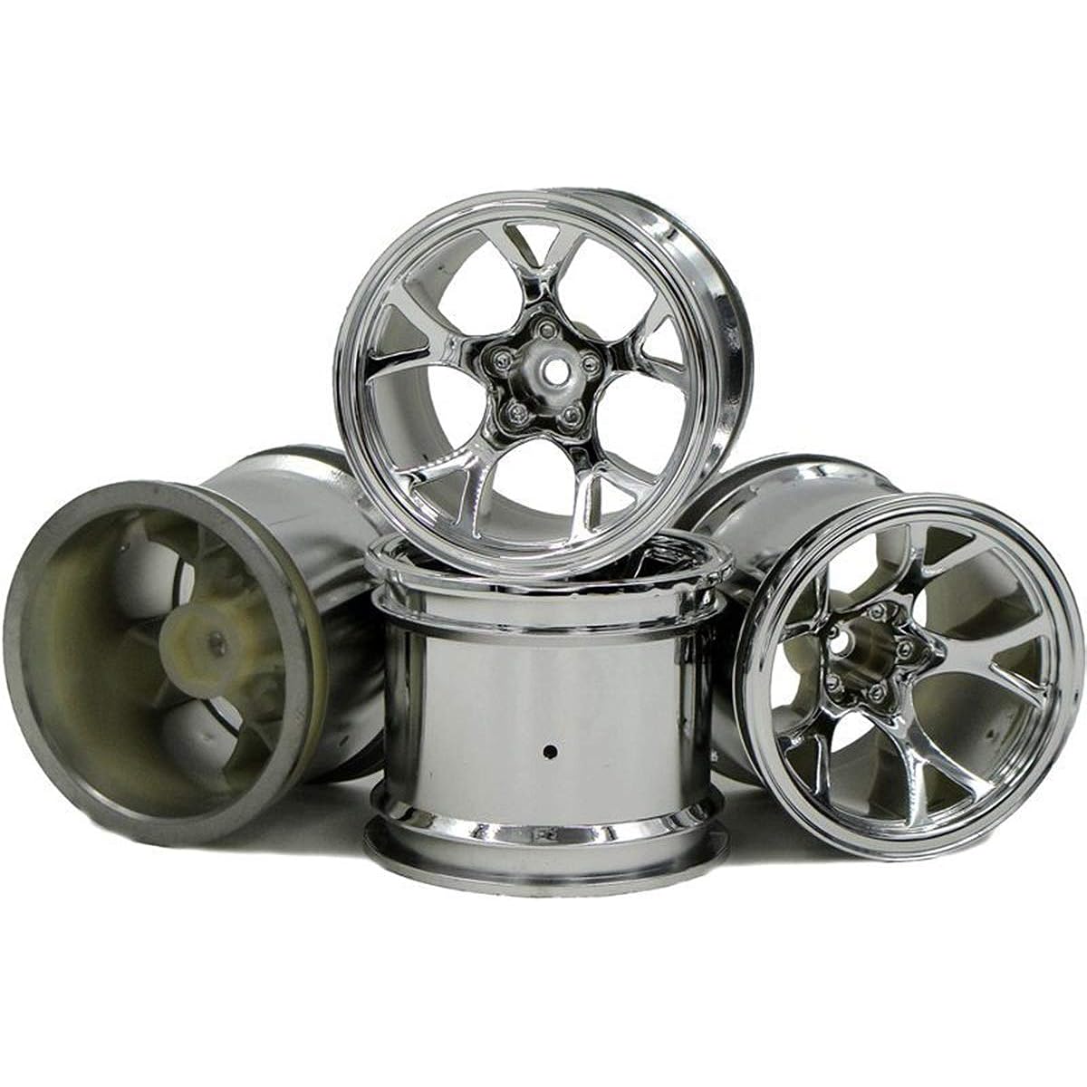 hobbysoul 4pcs RC 2.2" Truck Wheels Hex 12mm Fits 2.2 Truck Tires and 2.2 Rock Crawler Tires