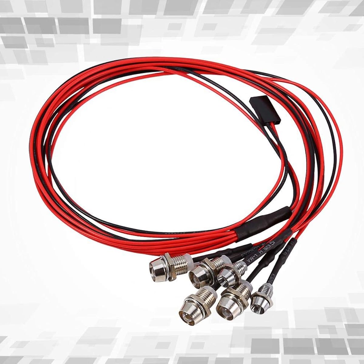 LED Light Set for RC Car 6 LED 3-7V Light Set Headlight Taillight 1/10 RC Model Car Truck 5mm/3mm Diameter LED