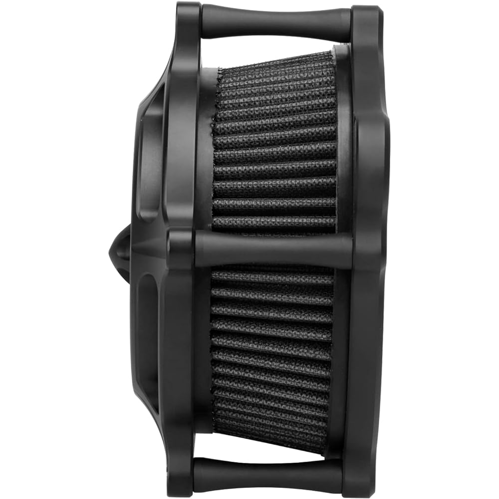 XMMT Matte Black Aluminum CNC Spike Air Cleaner Intake Filter for Harley Dyna Super Glide Street Bob Fat Bob 1993-2016 Touring 1993-2007