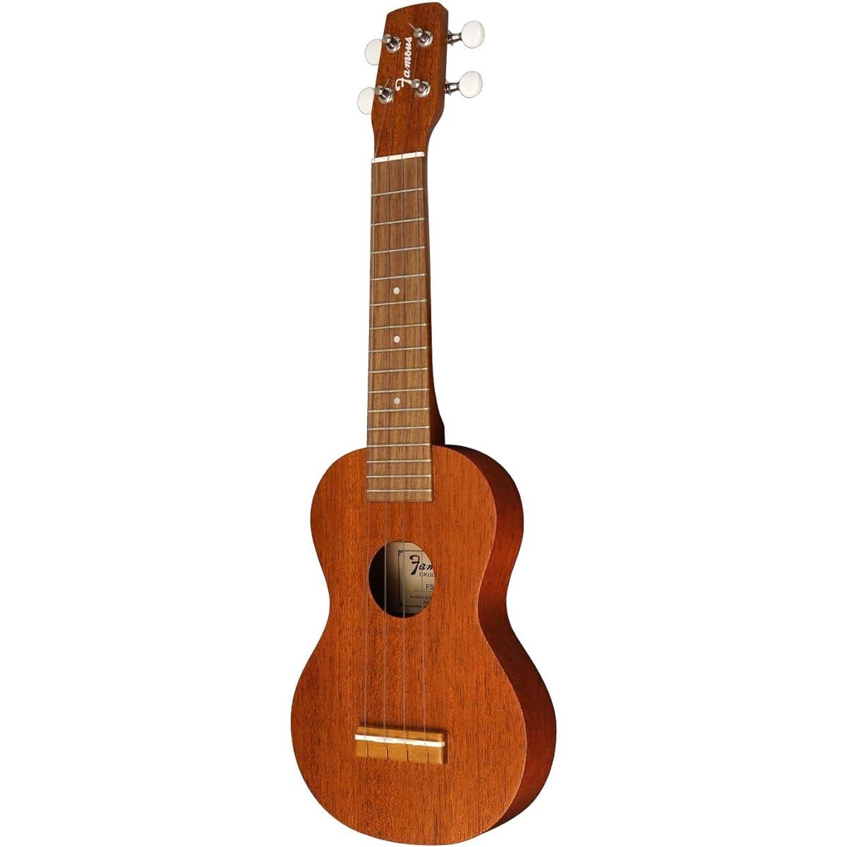 [Famous] Soprano ukulele FS-0 Usulele with soft case (domestic mahogany wood)