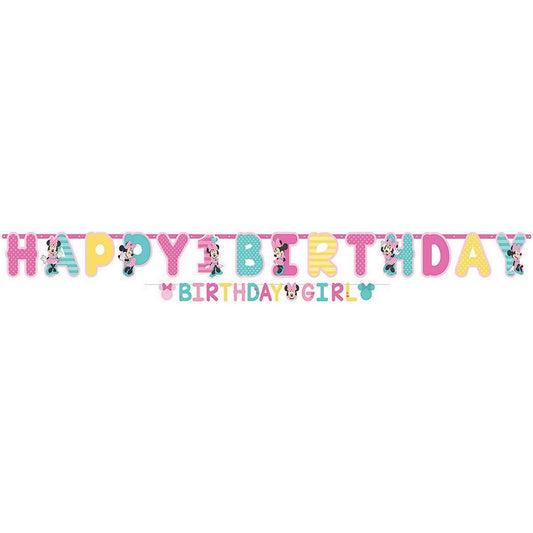 amscan Minnie's Fun To Be One Letter Banner Kit