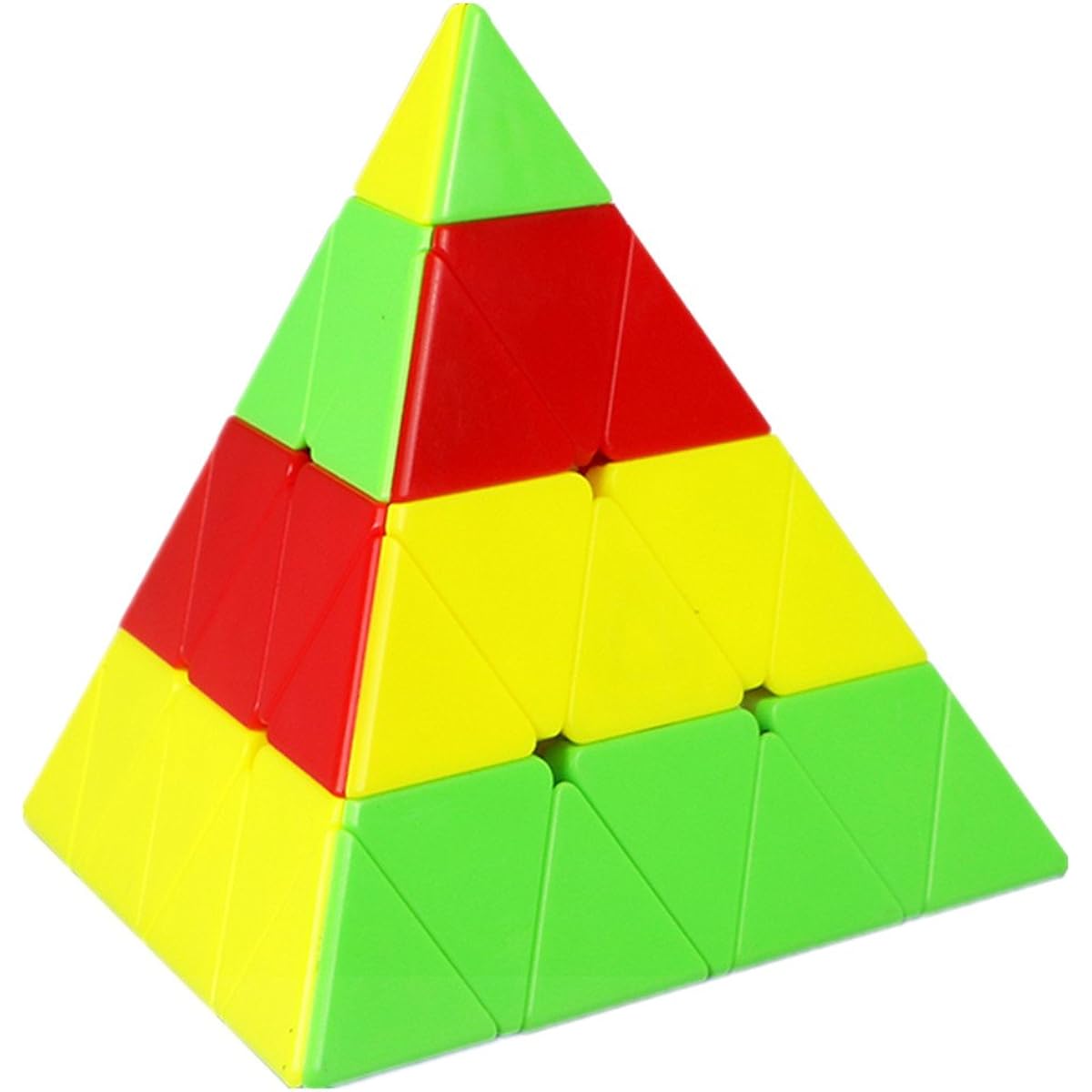 CuberSpeed Qiyi 4x4 Pyramid Stickerless Magic Cube Qiyi Master Pyraminx Speed Cube