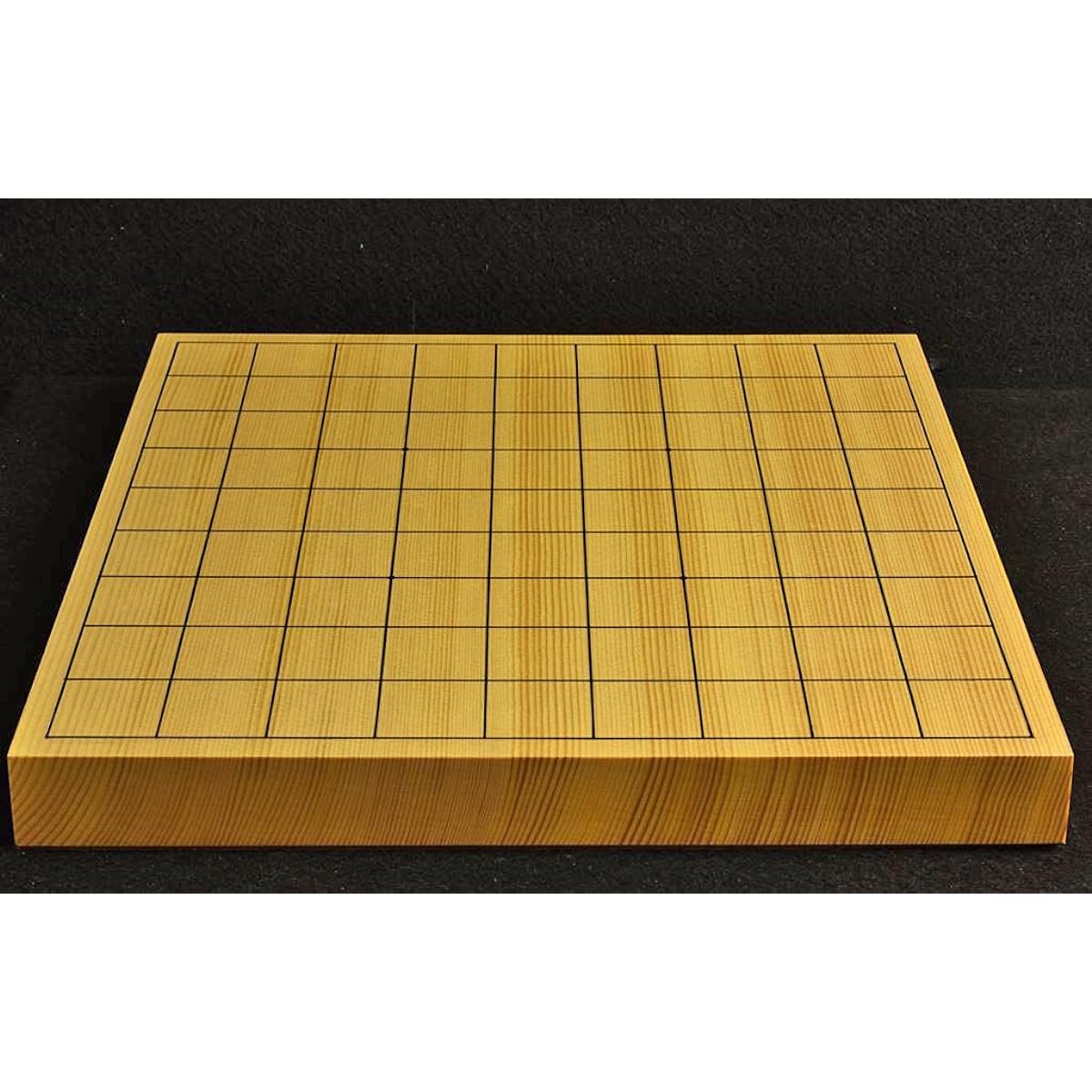 Shogi board New Kaya No. 10 single board Genuine lacquered sword scale Pine seal (1 inch Hiba piece stand included)