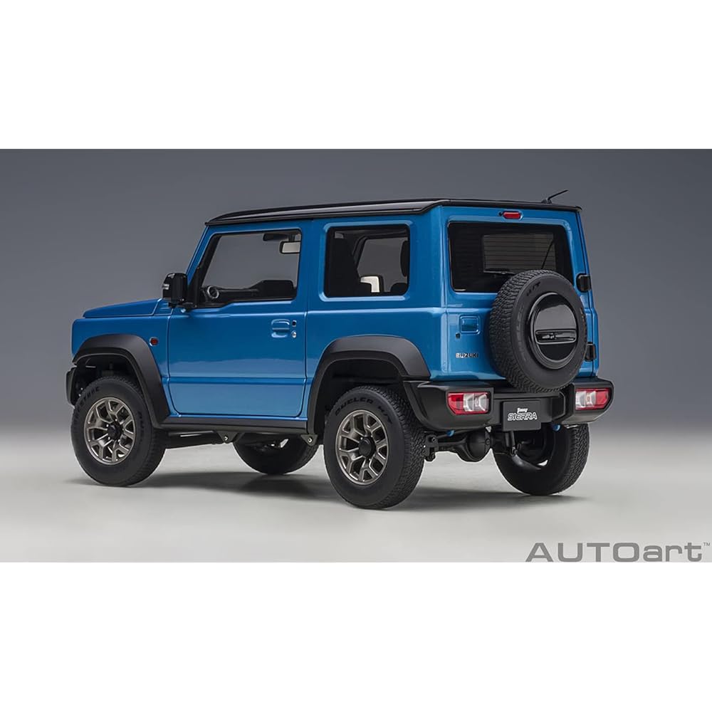 AUTOart 1/18 Suzuki Jimny Sierra (JB74) Blue Metallic/Black Roof Finished Product 78507