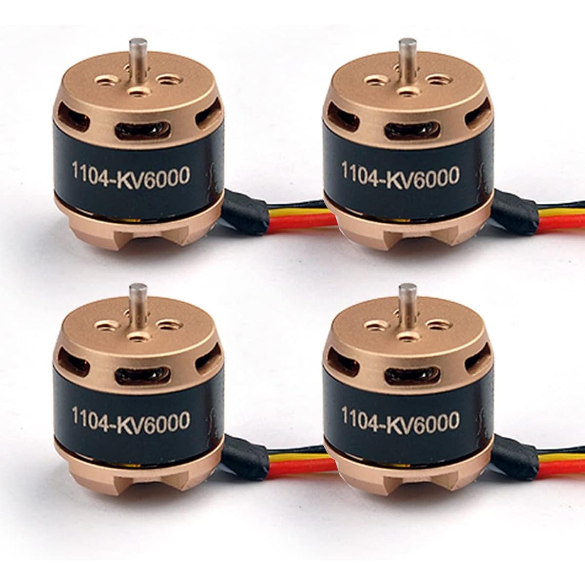 HAPPYMODEL SE1104 1-3S 4000/6000 KV Brushless Motor for Quadcopter Racing Drone (4pcs 6000KV)