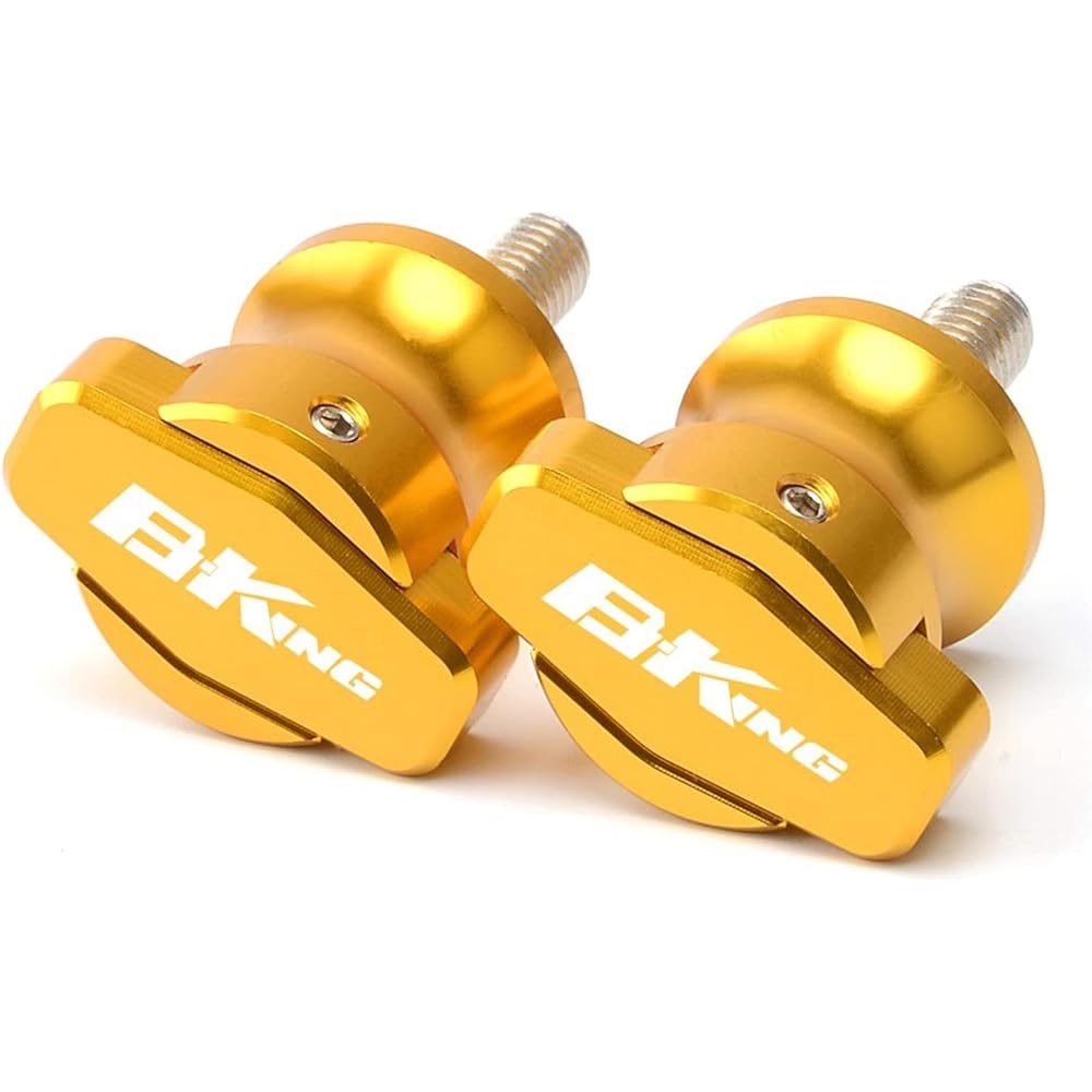 Swing Arm Spool Slider Stand 8MM For Suzuki B-KING 1300 B-king 1300 2008 2009 2010 2012 Motorcycle Stand Screw Swing Arm Spool Slider (Color: Gold)