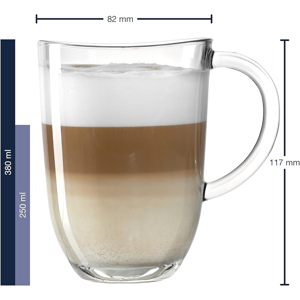 LEONARD Latte Macchiato Cup Set of 6 380ml Napoli 024203