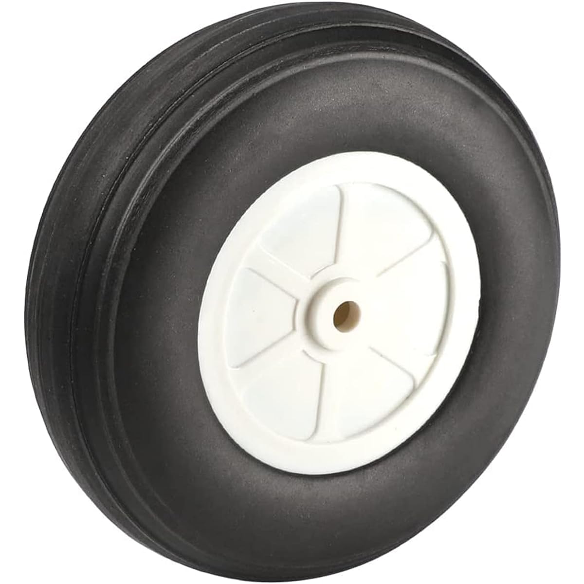 Fielect RC Airplane Polyurethane Wheel with Plastic Hub, Polyurethane Sponge Wheel Model for Fixed Wing Airplane 1pc FLT20191202J-0038