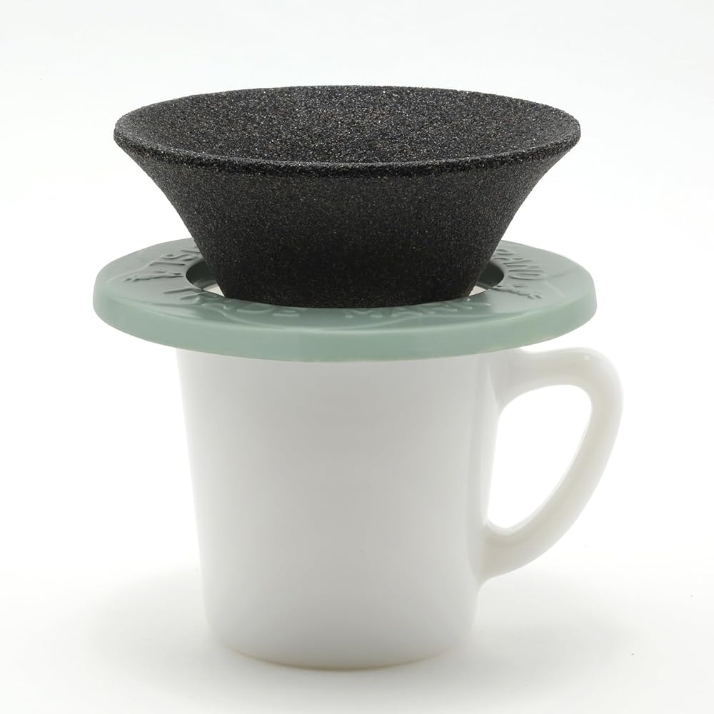 Tsukiusagijirushi Tsukiusagijirushi Coffee Filter Black/Green 15300062 Cera Filter for 1-2 Cups