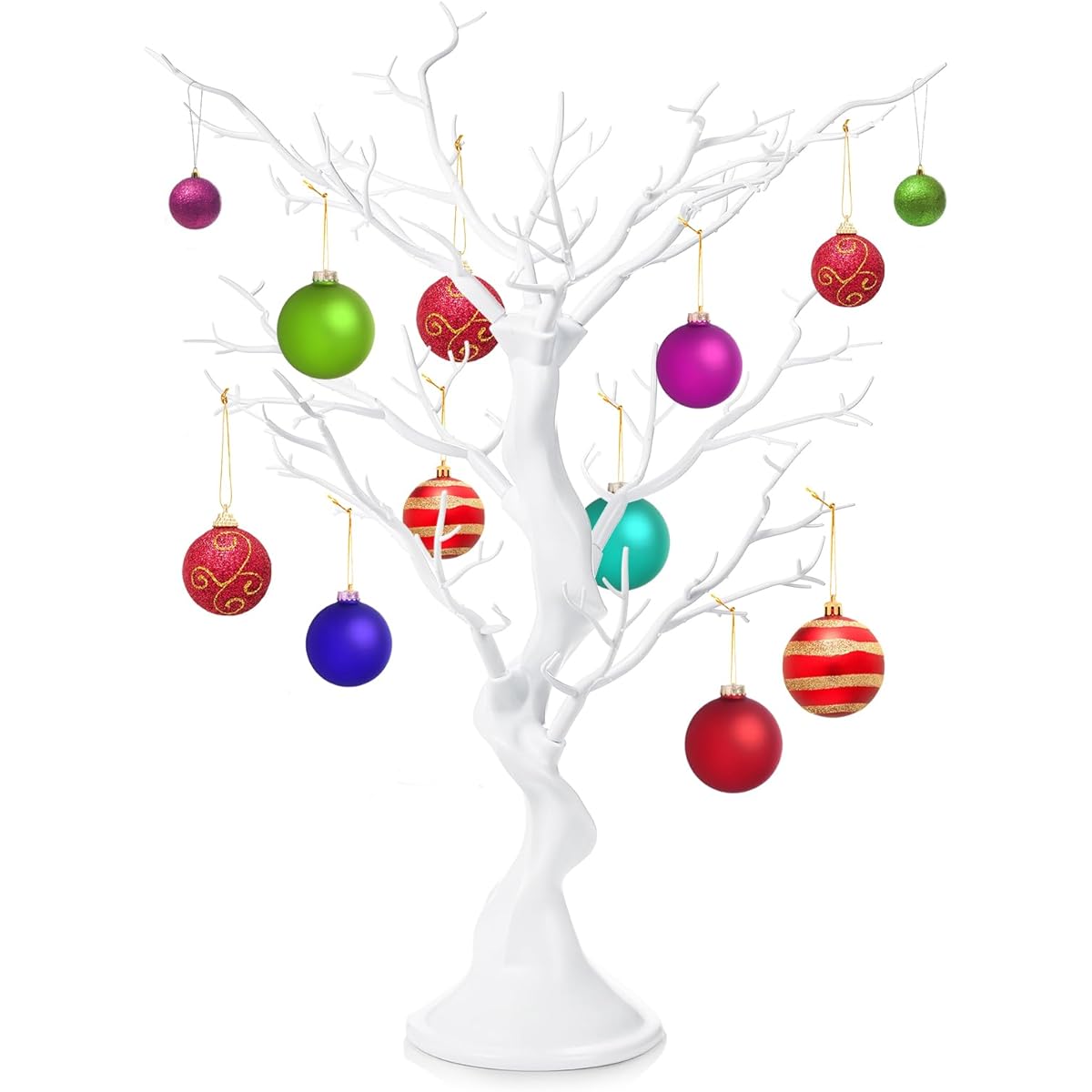 Pumtus Christmas Artificial Tree Branch 23 Inch White Manzanita Wedding Centerpiece Decorative Ornament Display Tree Tabletop Artificial Tree Christmas Birthday Party Home Decor