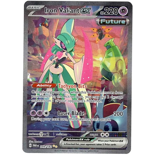 Pokemon Iron Variant EX 249/182 Paradox Rift Special Illustrated Rare Single Card
