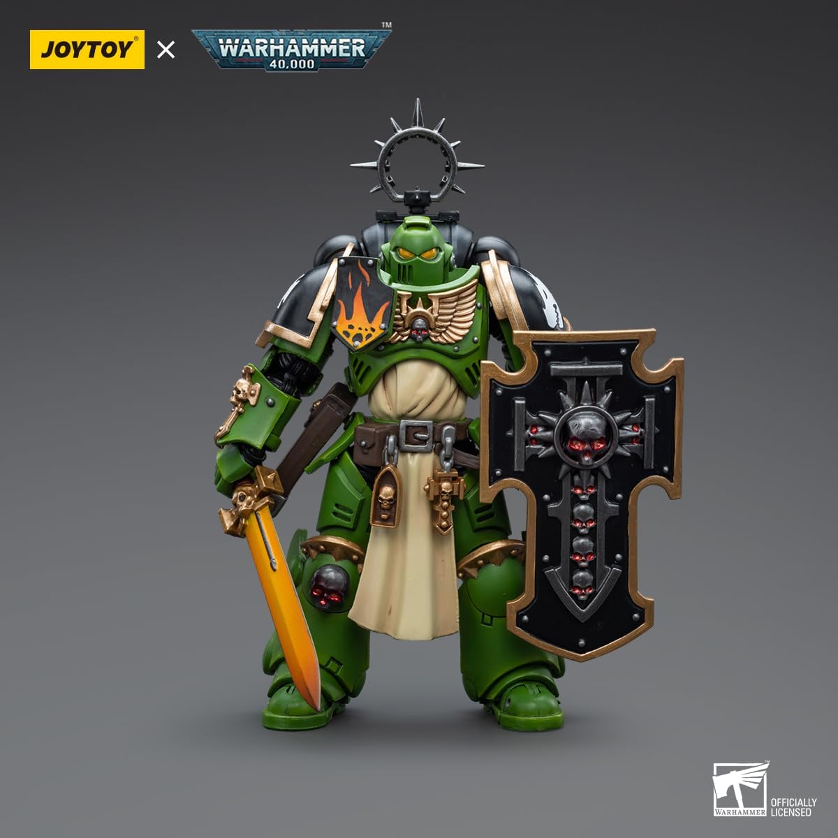 LEBOO JOYTOY Warhammer 40k Salamander Bladeguard Veteran 1:18 Scale Joy Toy Action Figure
