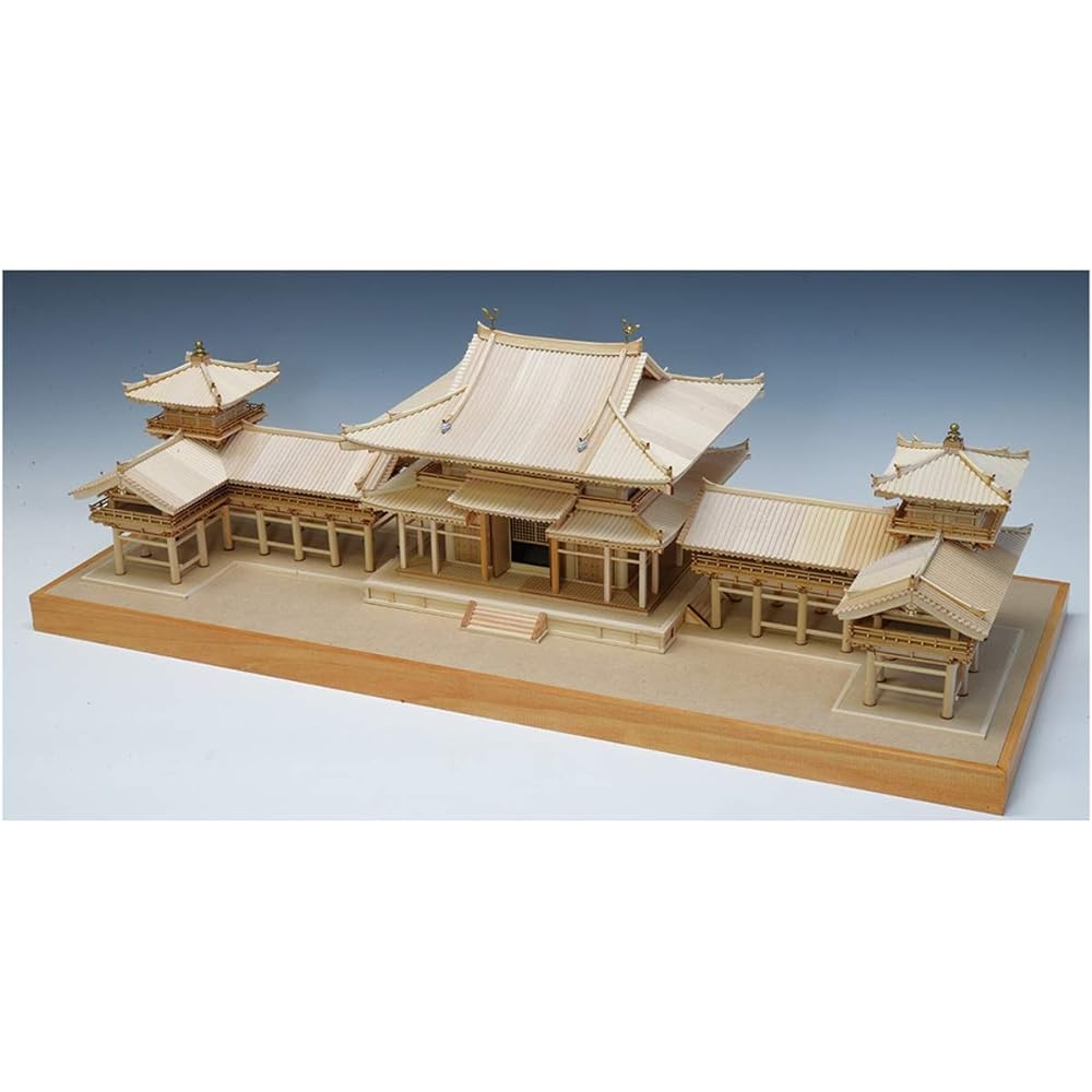 Woody Joe 1/75 Byodoin Phoenix Hall Wooden Model Assembly Kit