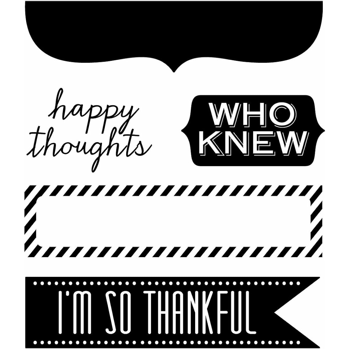 Hero Arts Mounted Rubber Stamps Happy Thoughts