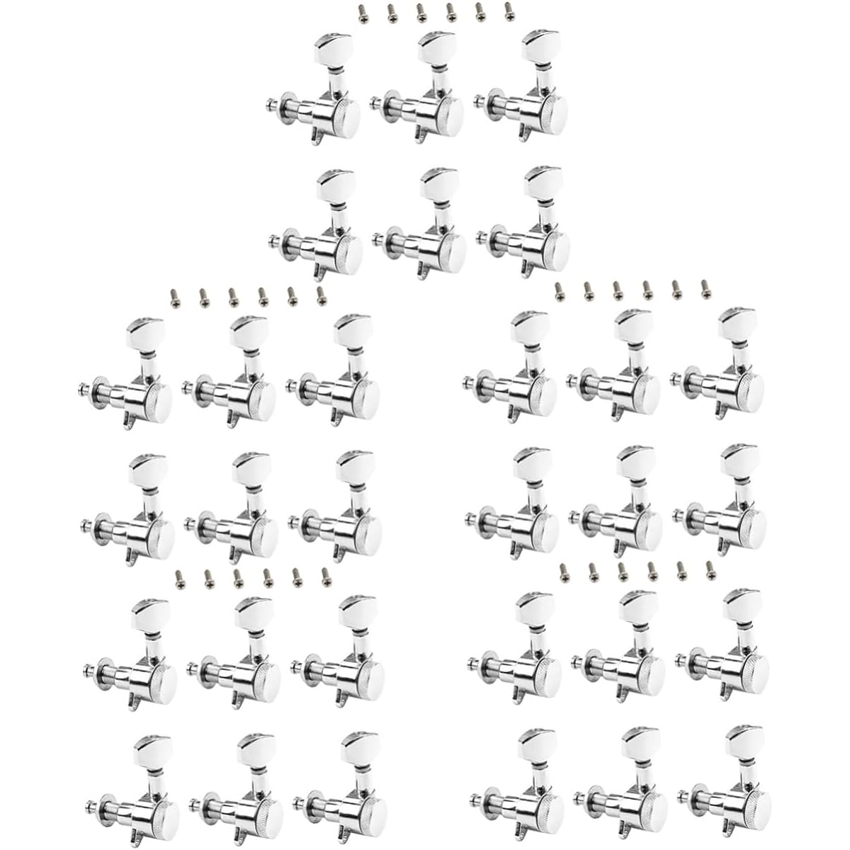 VICASKY 5 Piece Set Precision Guitar Parts Guitar Parts Sealed Pegs Tuners Electric Guitar Musical Instruments Zinc Alloy