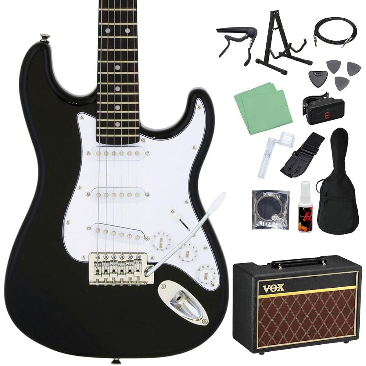 LEGEND LST-MINI BK Electric Guitar Beginner 14-piece Set [With VOX Amplifier] Legend