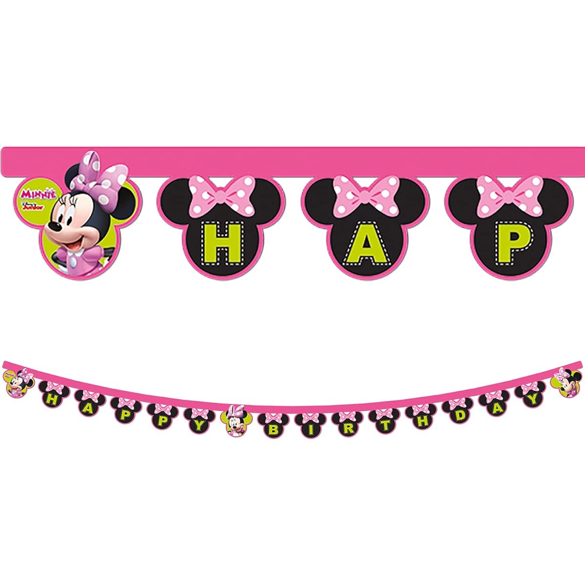 Minnie Mouse Helper Happy Birthday Die Cut Banner