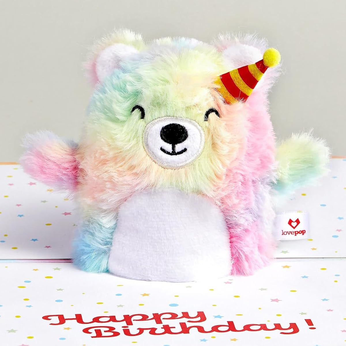 Lovepop "Eat Cake & Celebrate" Birthday Plush Card.