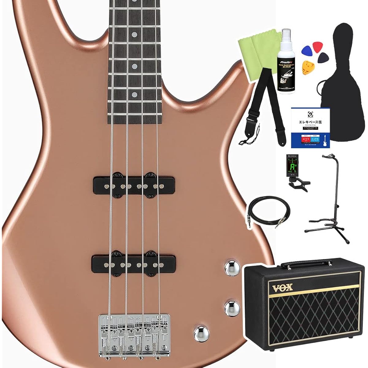 Gio Ibanez GSR180 Bass Beginner 12-piece Set [With VOX Amplifier] CM Electric Bass Gio Ibanez
