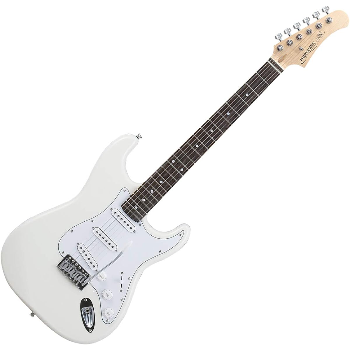 Photogenic ST-180 WH Electric Guitar Beginner 14-piece Set [With Mini Amplifier] Stratocaster Type Photogenic