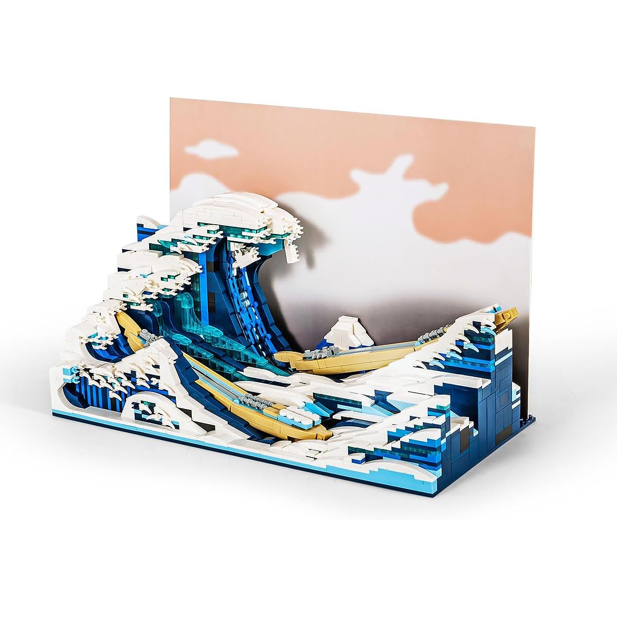 SEMKY The Great Wave Building Blocks Set (1786 Pieces) - Building Blocks Gifts for Kids and Adults