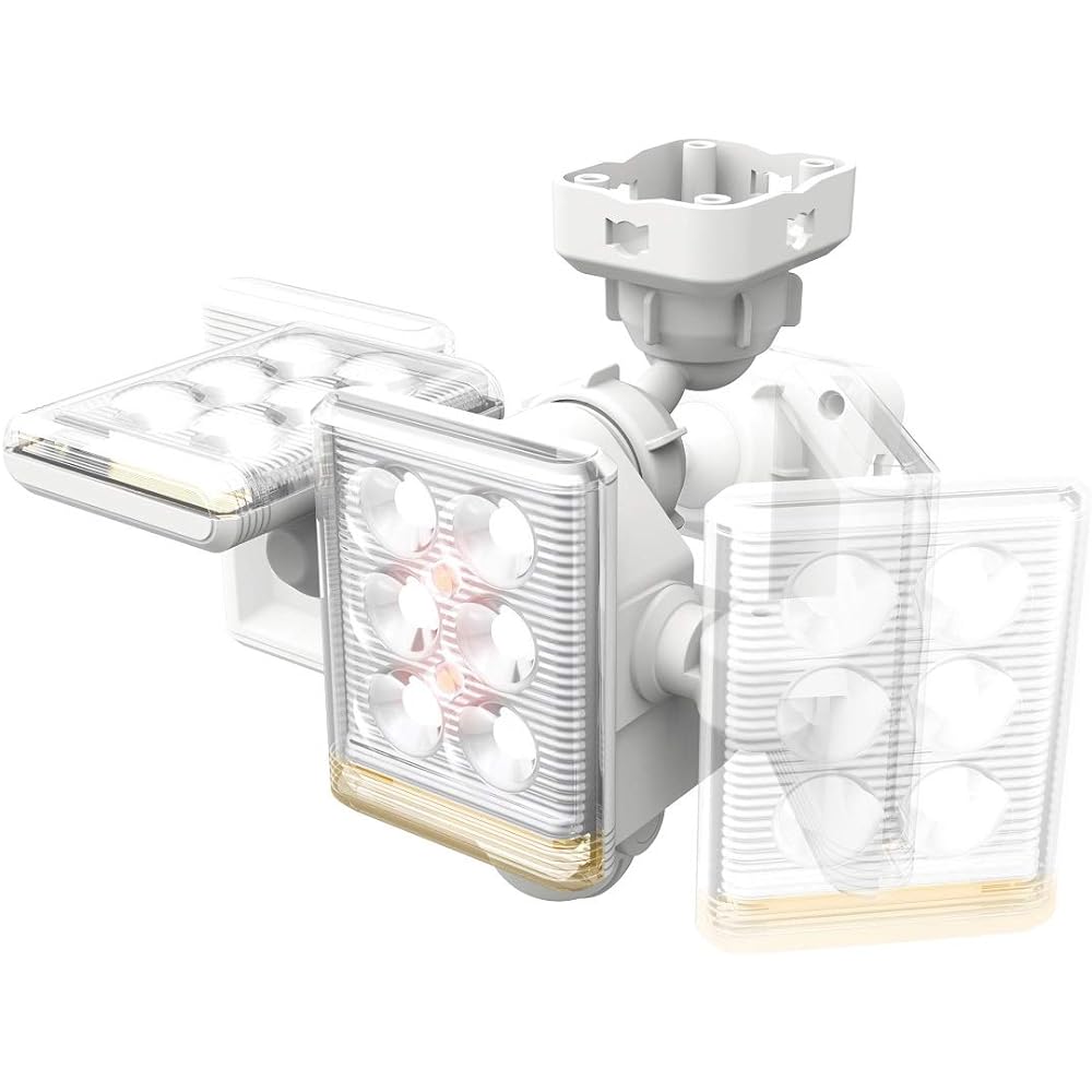 Musashi RITEX Free arm mini LED sensor light (9W x 3 lights) "Outlet type" LED-AC3027 White