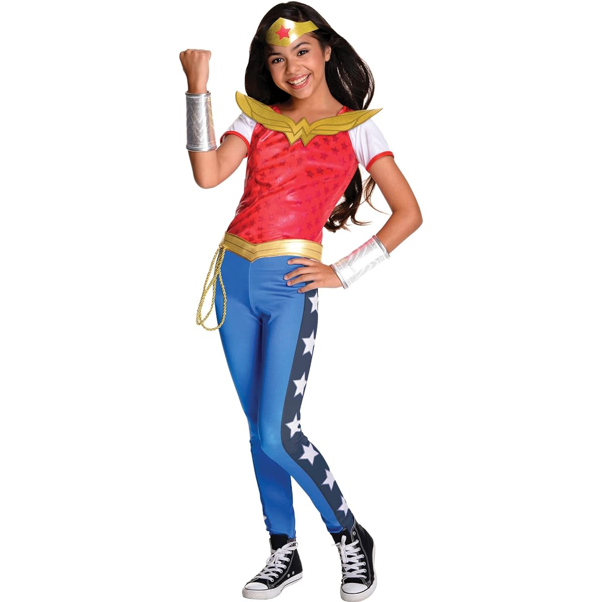 Rubie's DC Superhero Girls Deluxe Wonder Woman Costume for Kids, Large, Multicolor, 620716L