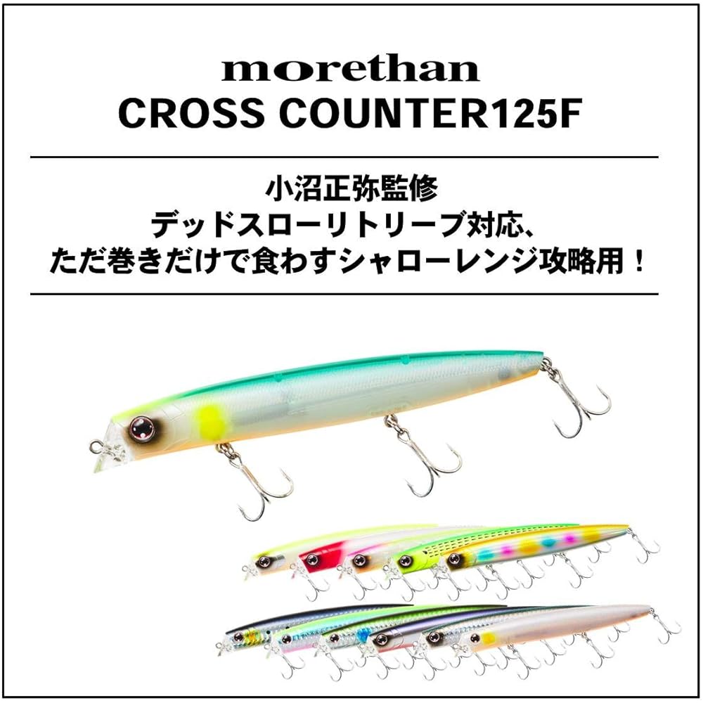 DAIWA Seabass Minnow More Than Cross Counter 125F Lure