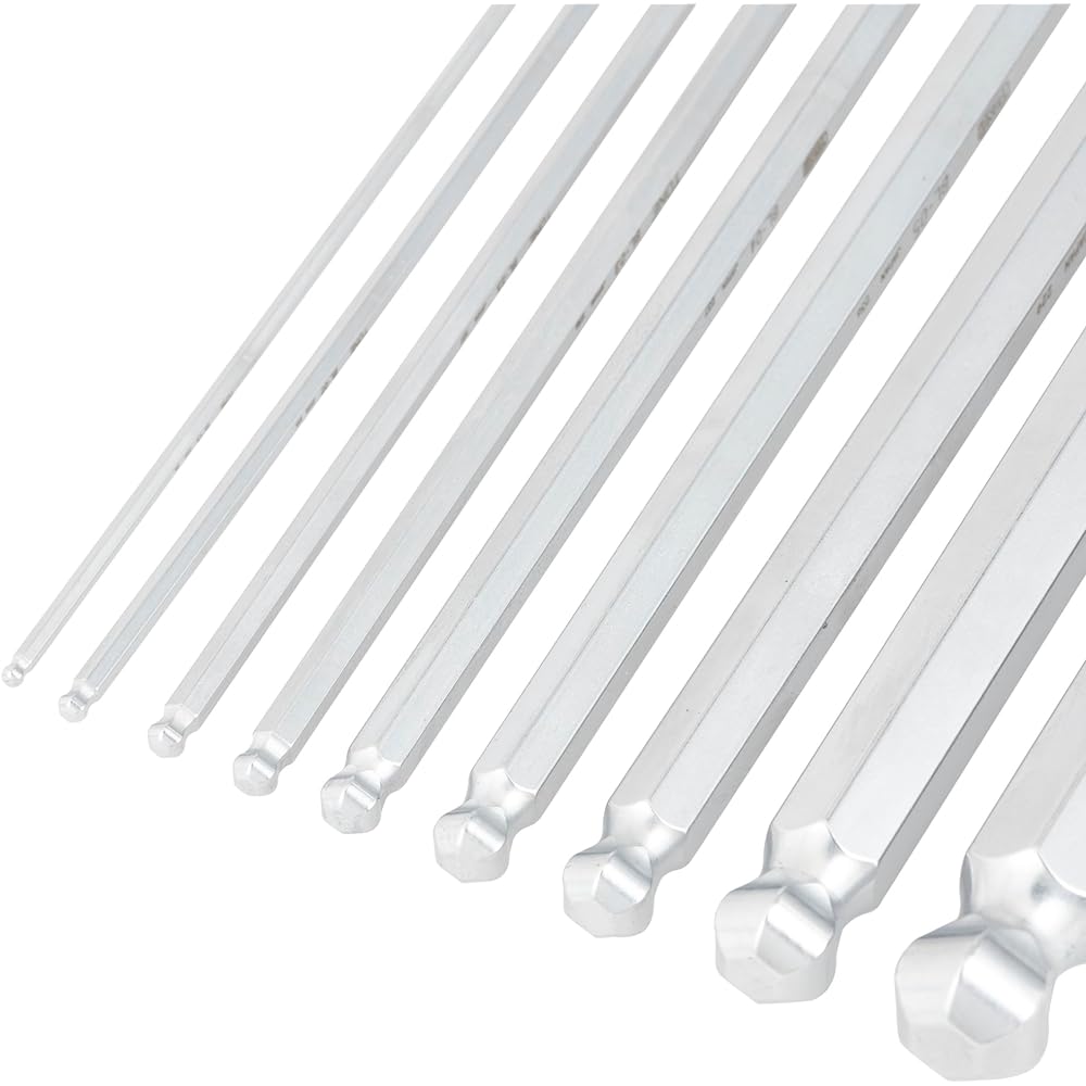 TONE Long Ball Point L Type Wrench Set BL900 Contents: 9 items