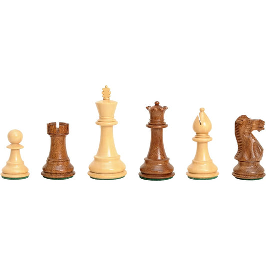 The Classic Chess Set - Pieces Only - 3.75" King - Golden Rosewood - by The House of Staunton