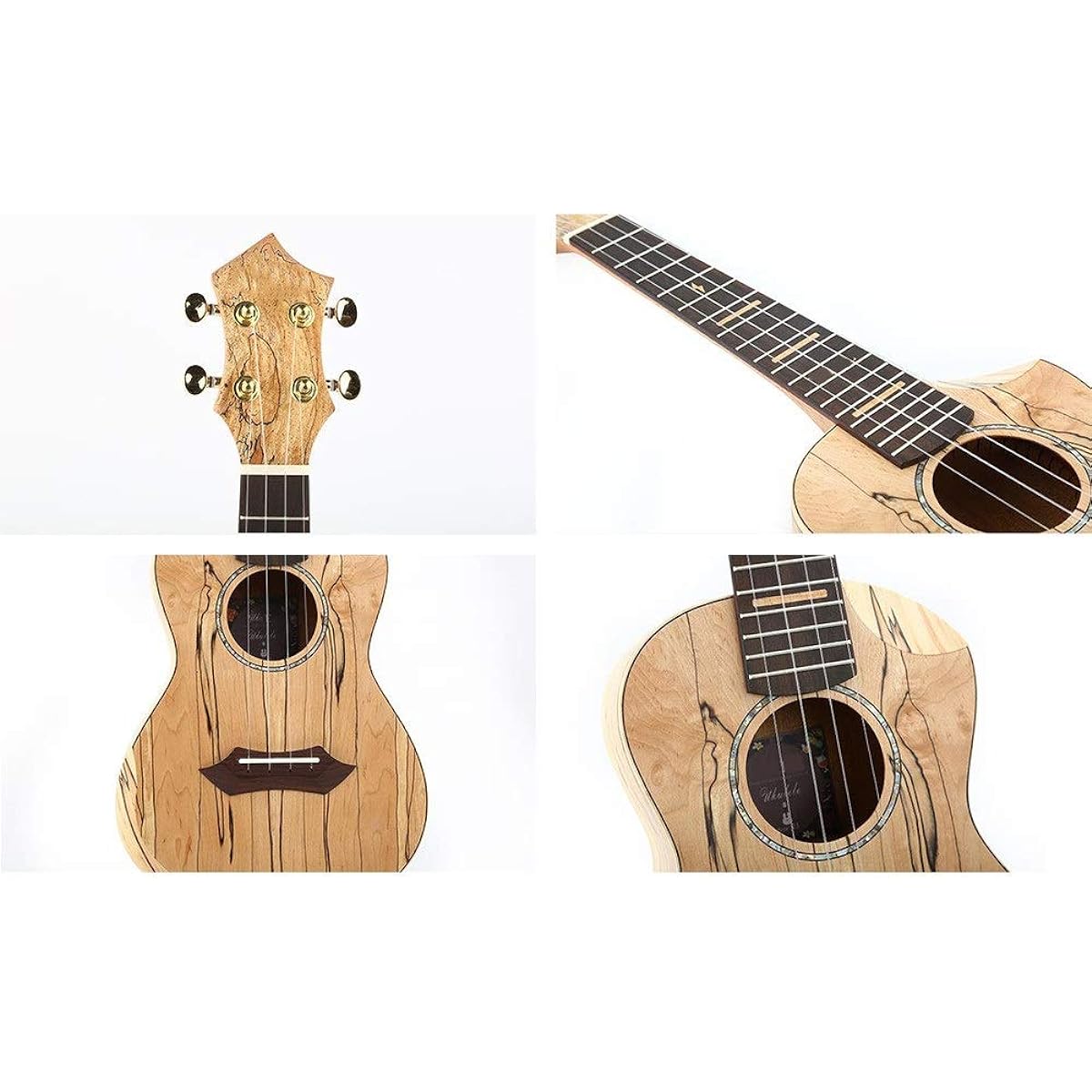 Ukulele 23 inch Wood Body Carbon Strings Concert Ukulele Uke Hawaii Kids Small Guitar with Gig Bag for Kids Adults Beginners with Ukulele Bag (Color: Wood, Size: 23 inches)