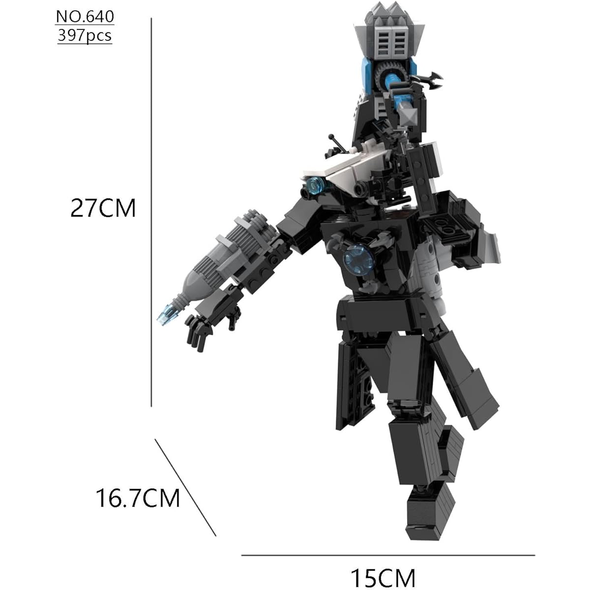 Skibidi Toilet Man Titan Skibidi Toilet Titan Cameraman Upgrade Toy Building Block Set Toy Idea Toy Kids Toys Kids Gifts Boys Girls
