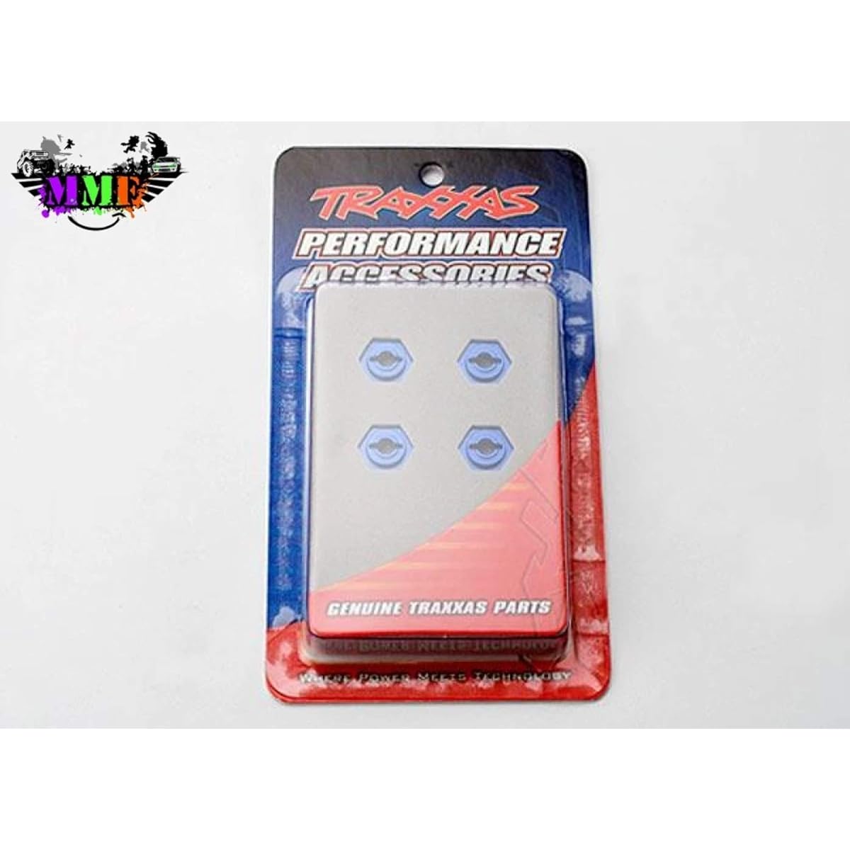 Hi-Tech Traxxas Aluminum Wheel Hubs 4pcs Blue Anodized Axle Pins 7154X