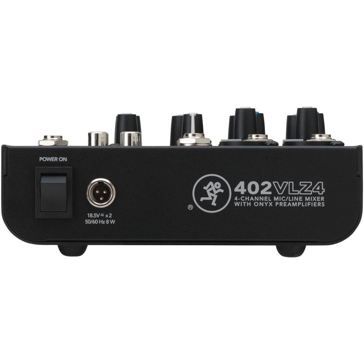 Mackie 402VLZ4 | High Performance VLZ4 Series Phantom Power 4 Channel Analog Mixing Station 402VLZ4 2 Onyx Mic Preamps and 1 Stereo Channel (4 Channels)