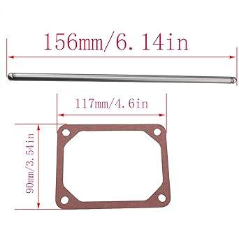 690981 & 690982 Push Rod Set CHENJIN 1 Set 690981 690982 Push Rod Set 690971 With Valve Cover Gasket For BS