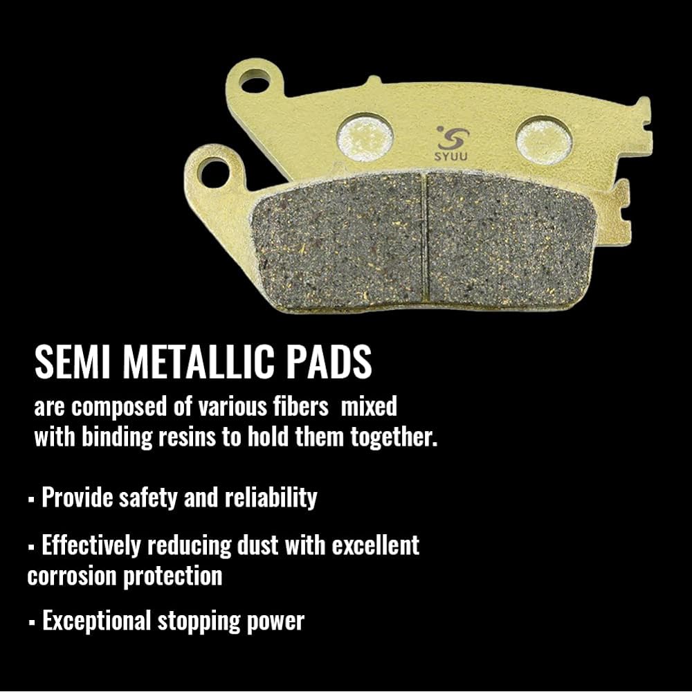 SYUU Motorcycle Replacement Front Rear Brake Pads Brakes for Honda VTX1300 VTX 1300 S Retro C R T 2003 2004 2005 2006 2007 2008 2009 2010 2011 2013 FA196F FA174R