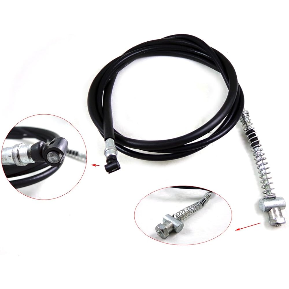 Kids ATV Parts 76.5" Rear Drum Brake Cable 50cc 125cc 150cc 250cc GY6 Chinese Scooter Moped Roketa Tao Johnway NST Bravo Geely TNG Boreem