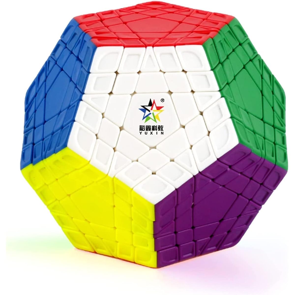 HELLOCUBE Yuxin Gigaminx Stickerless 5x5 Speed Cube Megaminx Magic 12 Sided Cube Puzzle Toy for Kids Adults Boys Teens