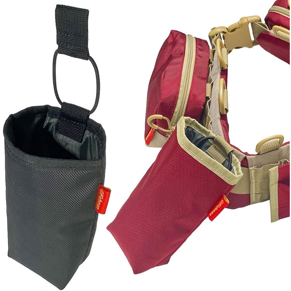 FISHMAN BT-005 Drink Holder Red/Khaki Width 7cm x Height 16cm x Depth 6.5cm