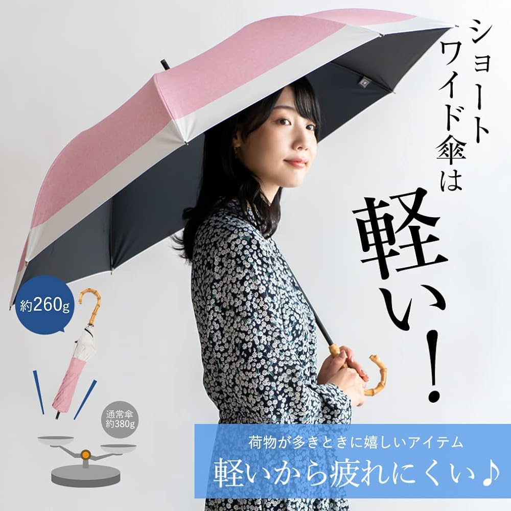 [Vita Felice] Vita Felice Short Wide Umbrella for Both Sunny and Rainy Days (Combi Dungaree Print) Women's vsgz-685z