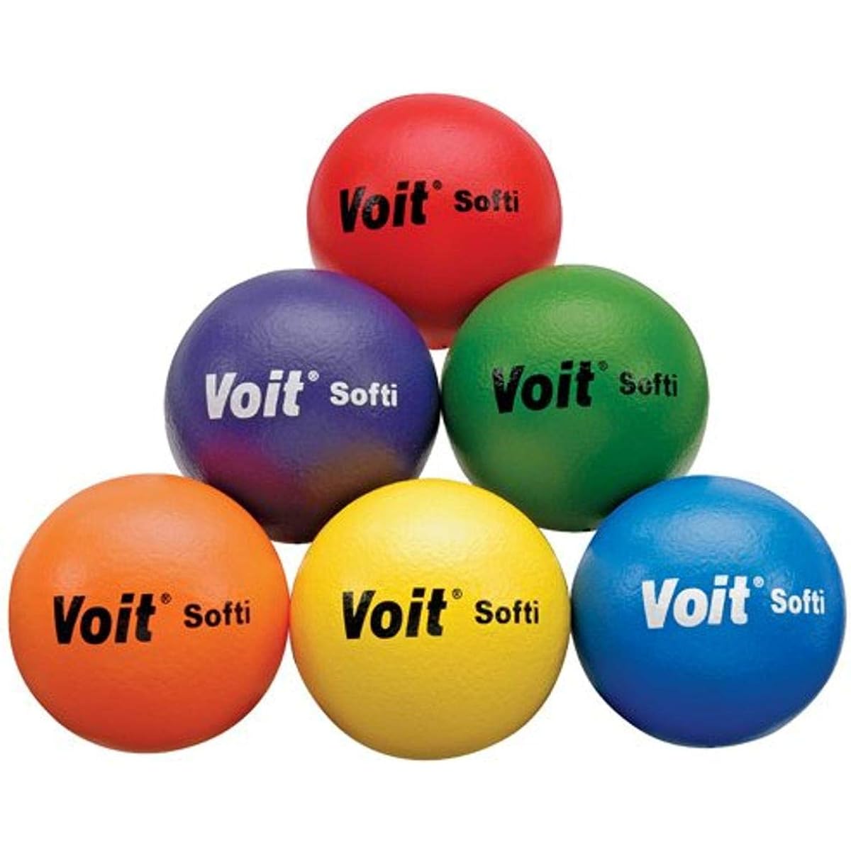 Soft-low Bounce Tuff Balls 6-1/4 inch, 6 pack