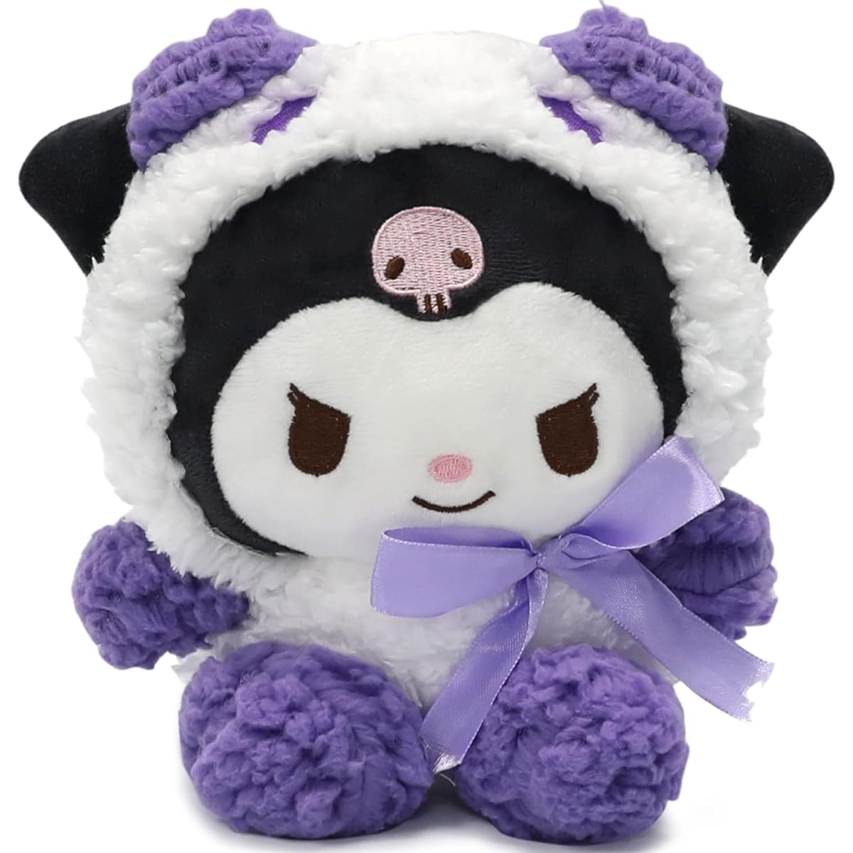 Maikerry 8" Plush Toys: Cinnamoroll, Kuroumi and My Melody Plush Crossdressing Panda Stuffed Animal Doll Cute Anime Anime Plush Toy Gifts for Girls Teen Fans Birthday Decorations (3pcs)