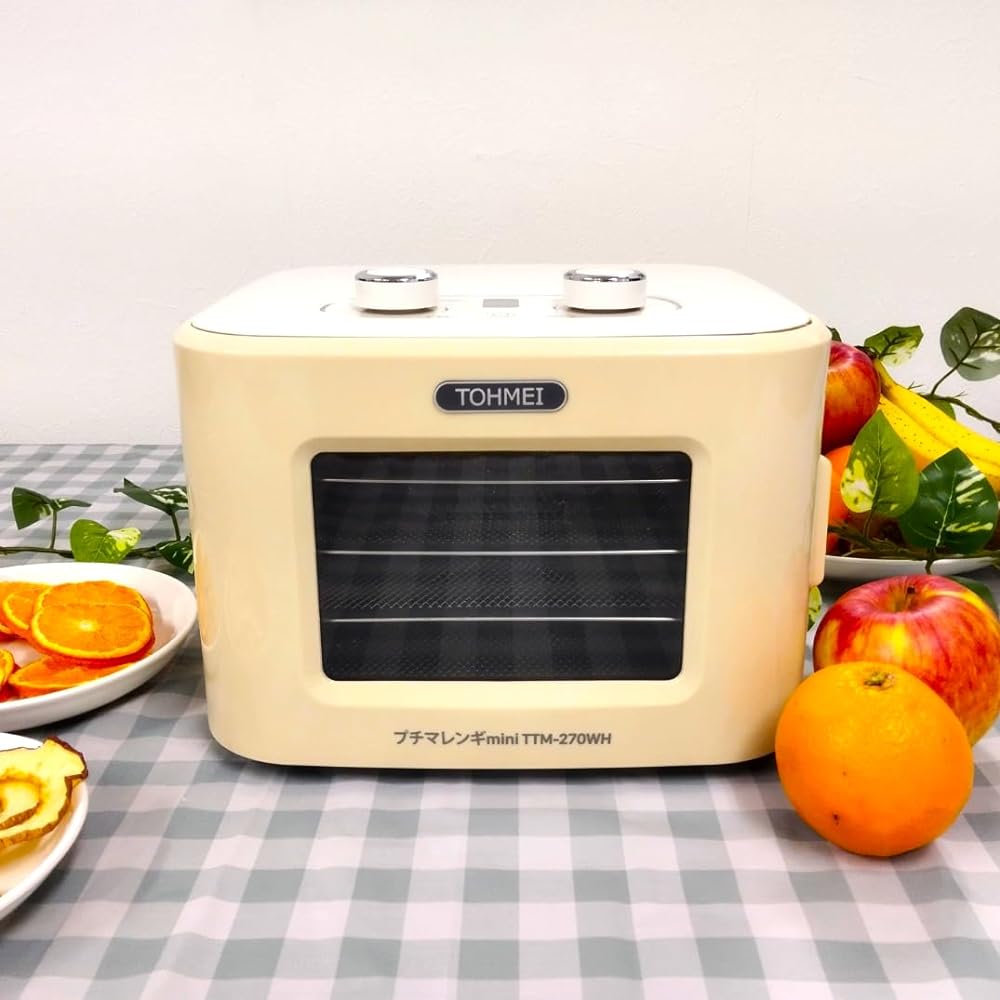 Petit Marenghi Mini White TTM-270WH Tomei Tech Food Dryer Small Food Dryer Dried Fruit Dry Food Beef Jerky