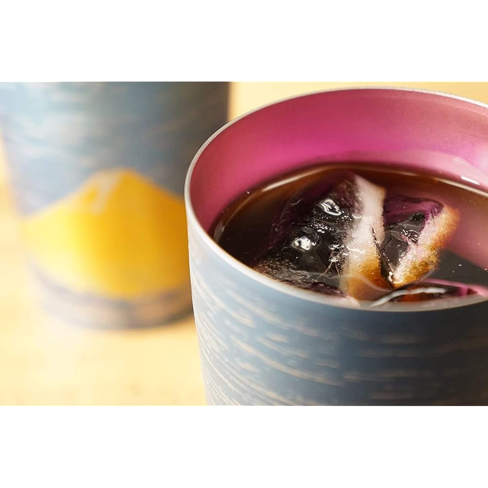 HORIE Titanium double tumbler from Tsubame, Niigata Prefecture Fuji 270cc Red Fuji in paulownia box T09MFR270 T09MFR270